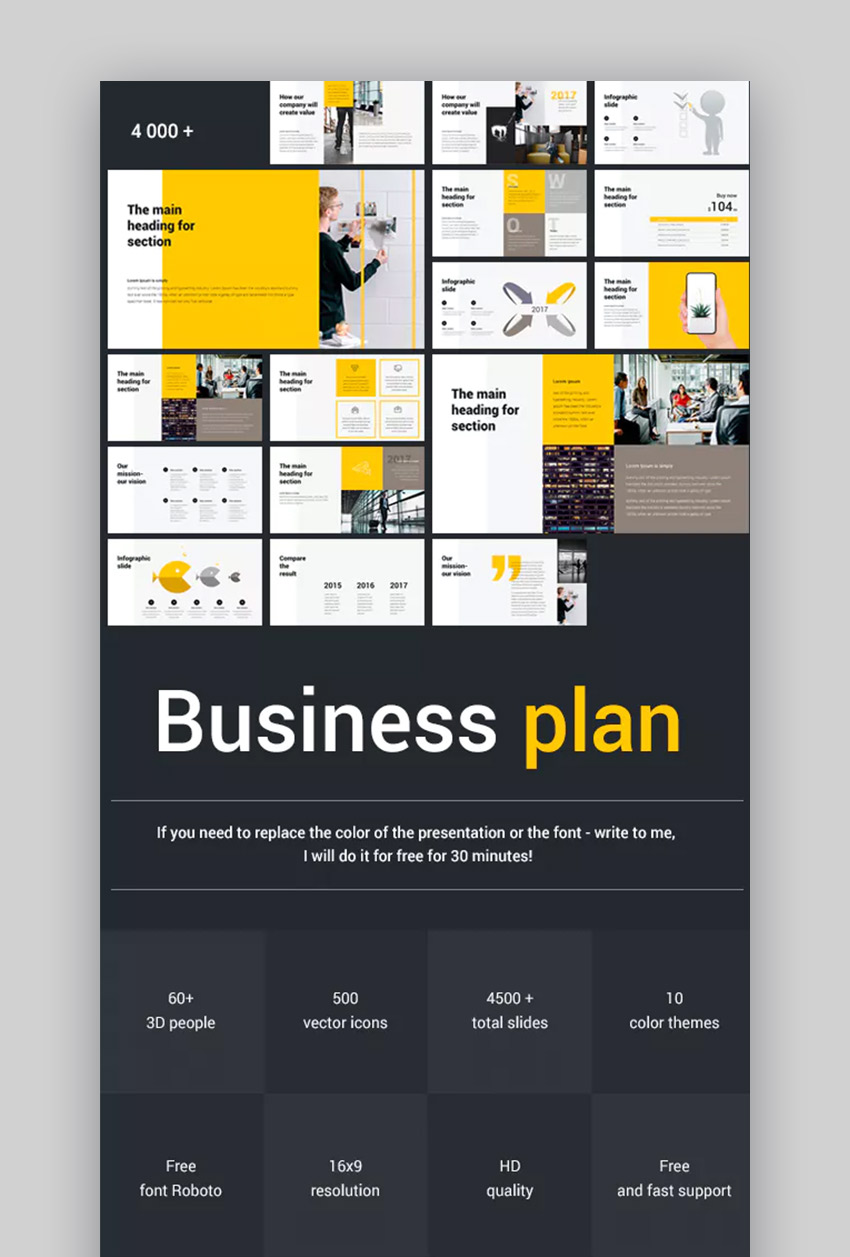 30 best business plan PPT templates (download for free!) )