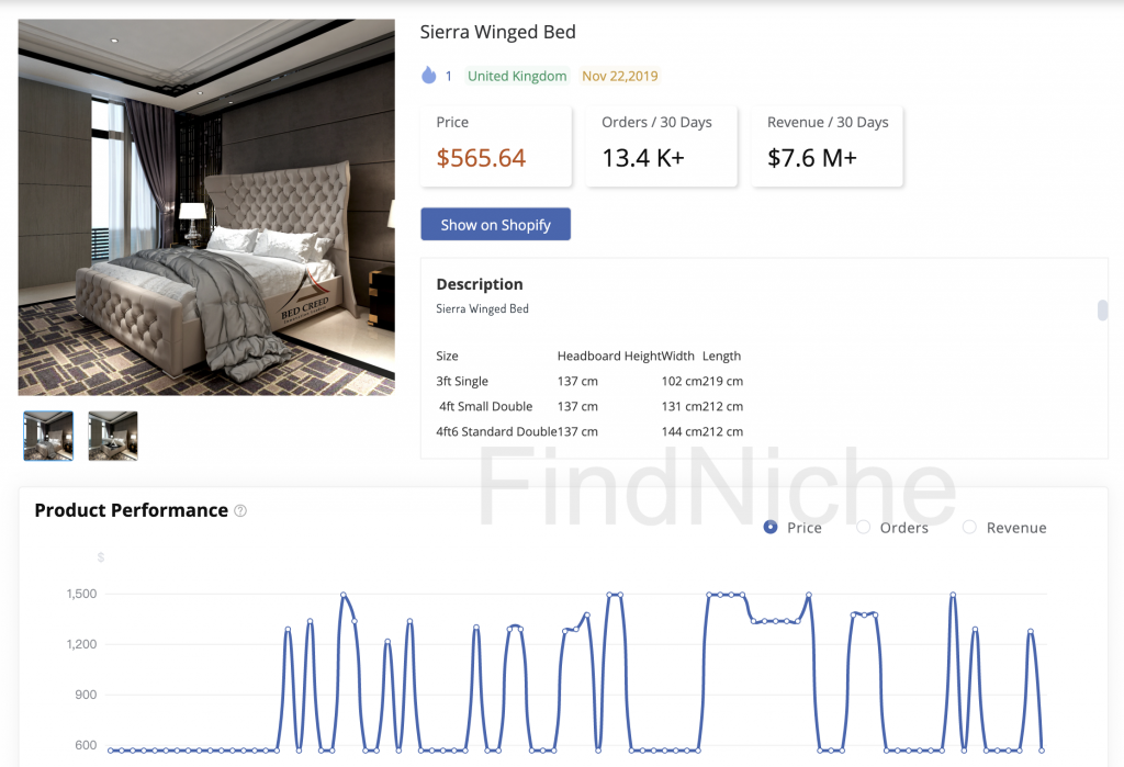 4、Sierra Winged Bed - Bed Creed