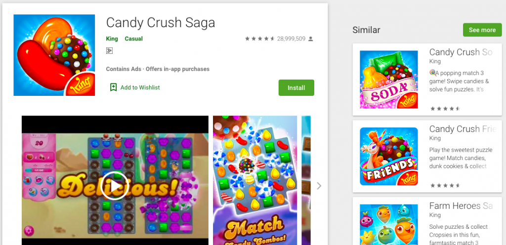 Appsimilar-candy crush soga