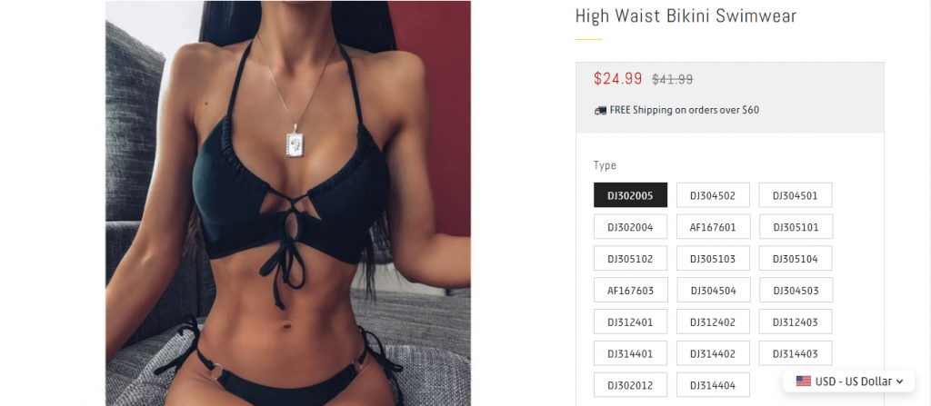 2. High-waist Bikini Swimwear