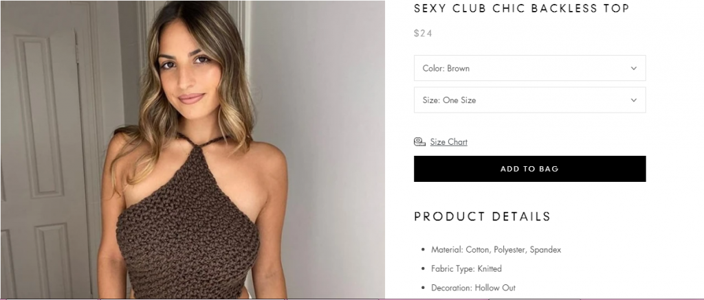 3. Backless Top