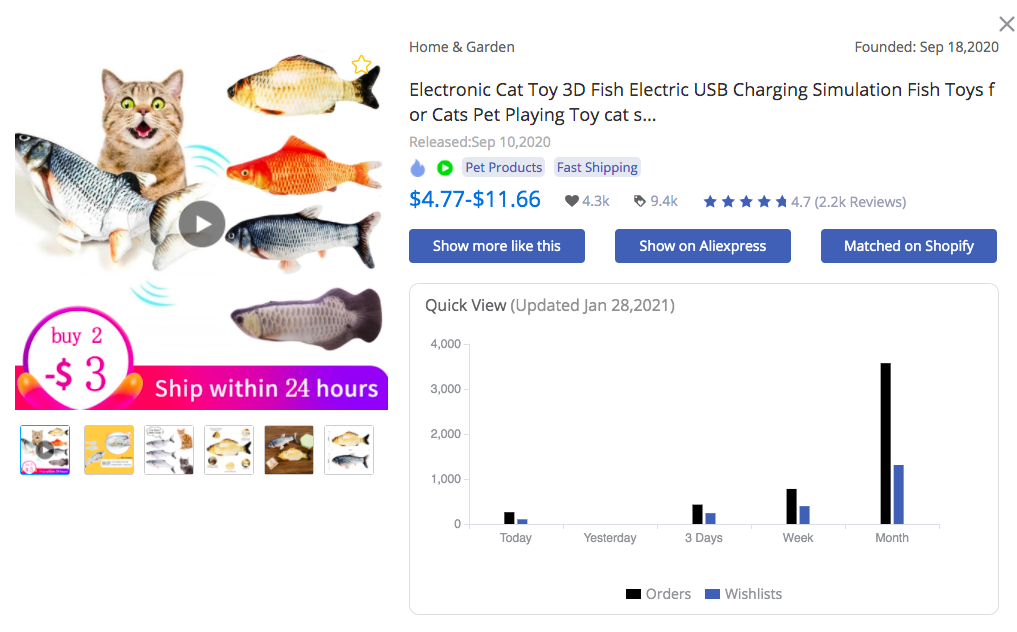 Electronic 3D Fish Cat Toy - FindNiche