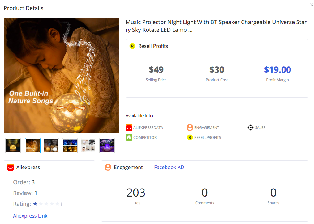Music Projector Night Light - FindNiche