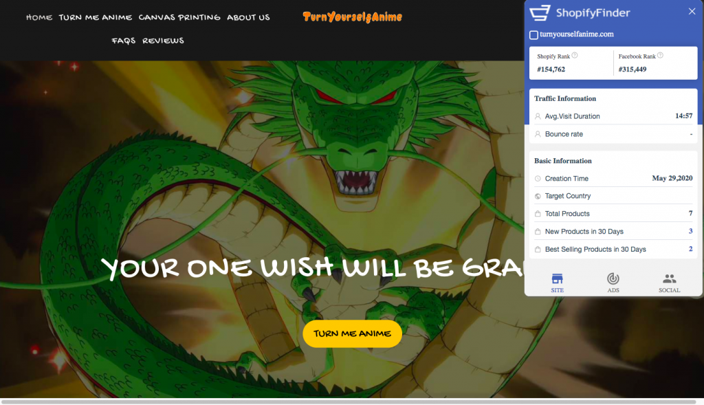 analyzed by ShopifyFinder extension